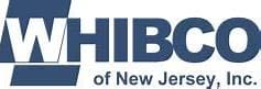 Logo of Whibco of New Jersey, Inc., featuring bold blue uppercase letters with the community-based company name.