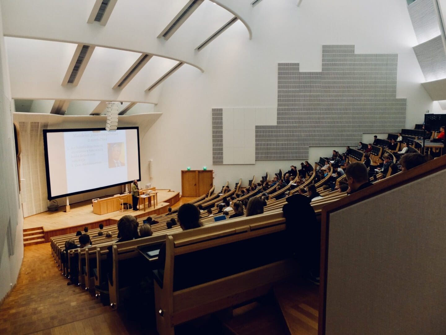 Auditorium at Community College with Lights