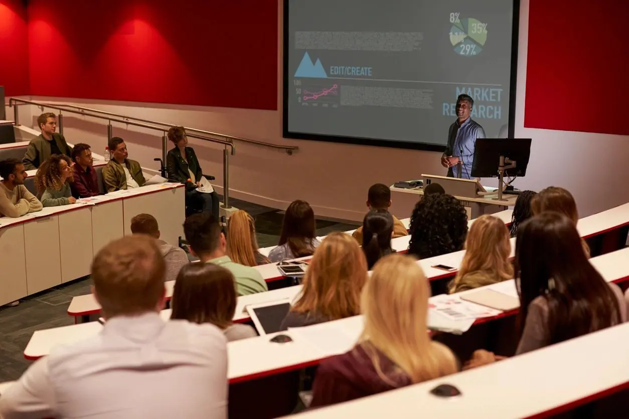 University Students in Classroom