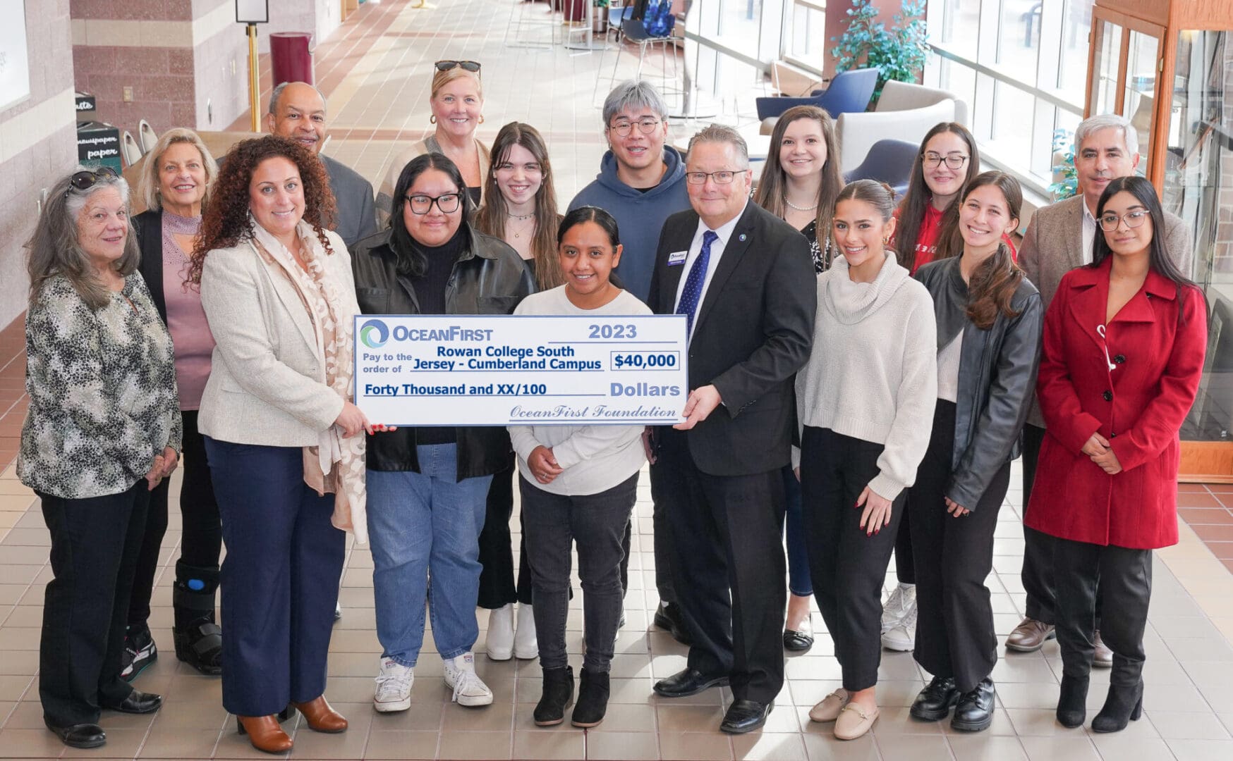 OceanFirst Foundation Gifts $40,000 to Cumberland Students