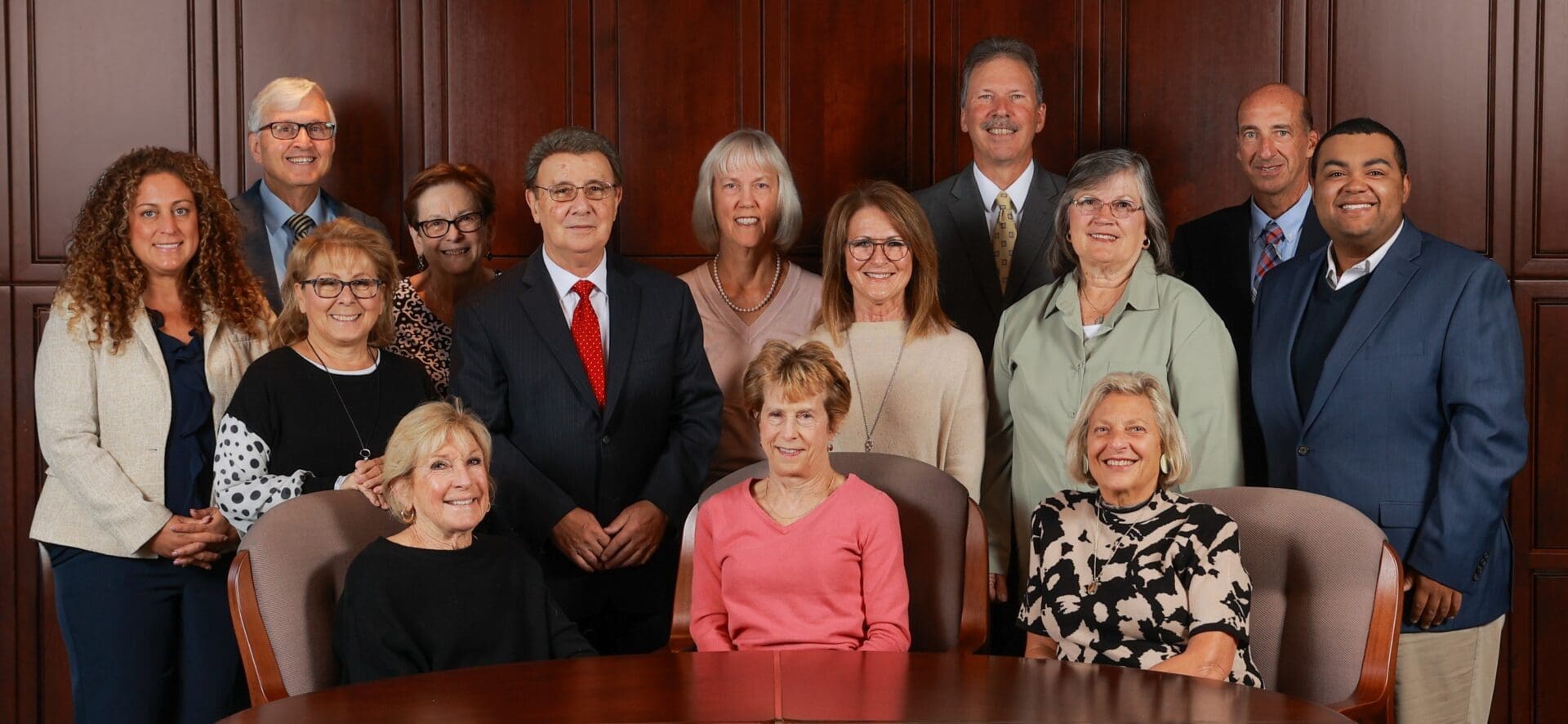 FOUNDATION BOARD MEMBERS | Pictured L-R: Dr. Maria LeBlanc; Mark D’Onofrio; Donna Carolla; Sharon Daiuto Baxter; Lilly Kejzman; Bob DeSanto; Dr. Jill Mortensen; Dr. Christine Ward Garrison; Sherry Soutiere; David Hemple; Dr. Shelly Schneider; Dr. Mary Gruccio; Antonio 
 Mancini; Anthony Carter.
Not Pictured: Dr. Keith Figgs; Dr. Jacqueline Galbiati